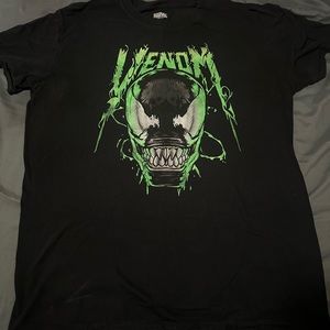 Black marvel shirt with venom